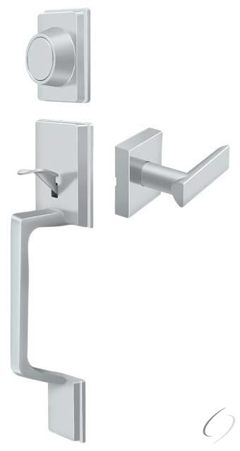 PRHHeavy DutyLU26 Highgate Handleset with Zinc Livingston Lever Dummy; Bright Chrome Finish