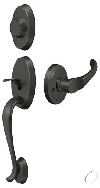 PRRHeavy DutyCHU10B Riversdale Handleset with Chapelton Lever Dummy; Oil Rubbed Bronze Finish