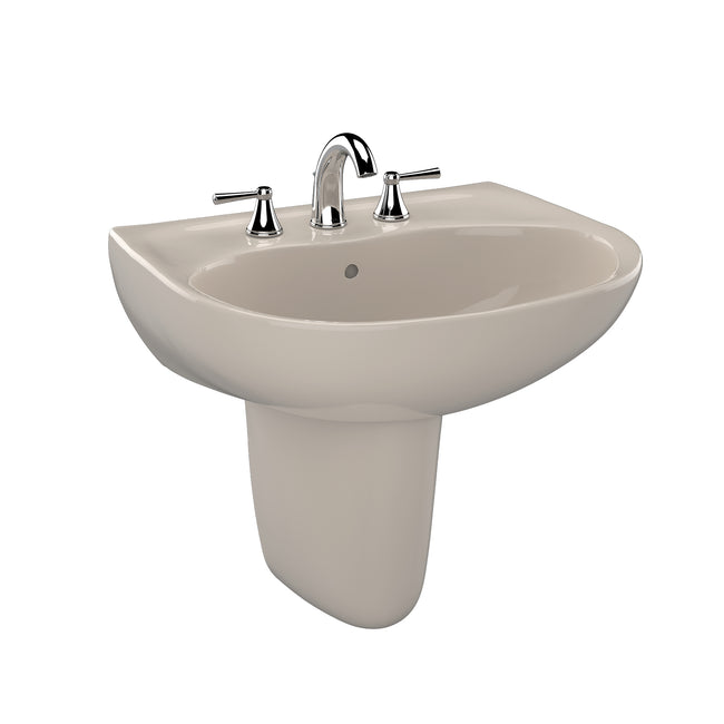 Toto LHT241.4G#03 - Supreme 22-7/8" Wall Mounted Bathroom Sink with 3 Faucet Holes Drilled, 4" Fauce