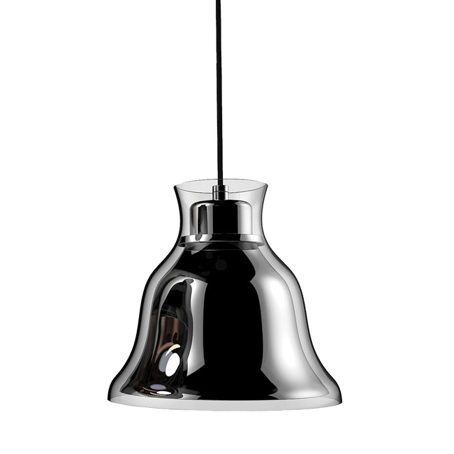 ELK Lighting PS8160-15-31 - Bolero 8" Wide 1-Light Mini Pendant in Chrome with Bell-shaped Glass and