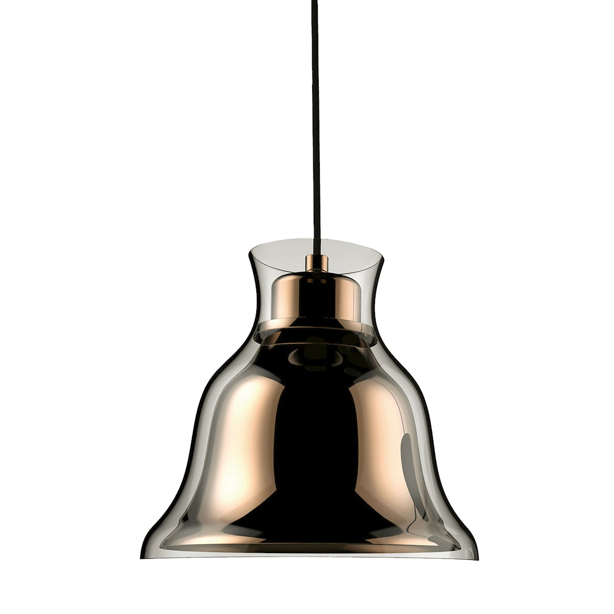 ELK Lighting PS8160-85-31 - Bolero 8" Wide 1-Light Mini Pendant in Gold with Bell-shaped Glass and I