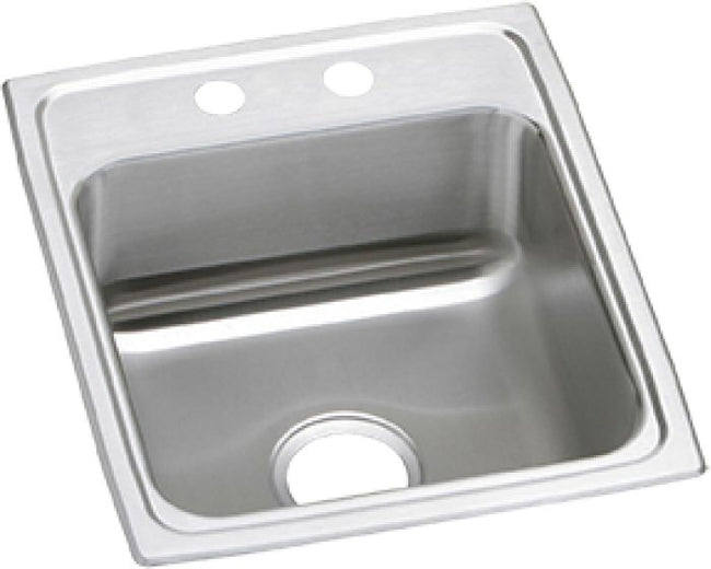 Elkay PSR17202 - 20 Gauge Stainless Steel 17" x 20" x 7.125" Single Bowl Drop-in Kitchen Sink