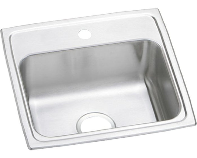 Elkay PSR19181 - 20 Gauge Stainless Steel 19" x 18" x 7.125" Single Bowl Drop-in Kitchen Sink
