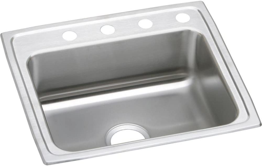 Elkay PSR25220 - 20 Gauge Stainless Steel 25" x 22" x 7.5" Single Bowl Drop-in Kitchen Sink
