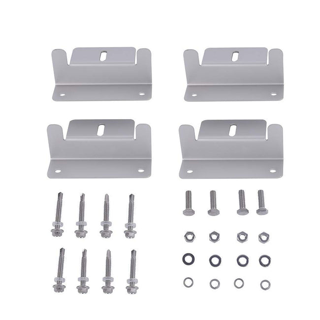 PVALBRACKET - Solar Panel Z Bracket Mounting Kit 4 Piece Set