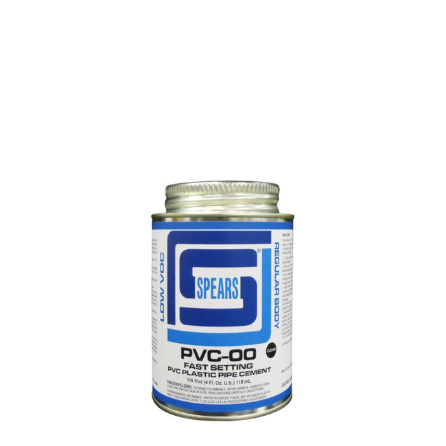 Spears PVC05C-005 - Low VOC Regular Body PVC Cement, 1/4 pt, Clear