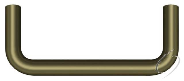 PW300U5 Wire Pull; 3"; Antique Brass Finish