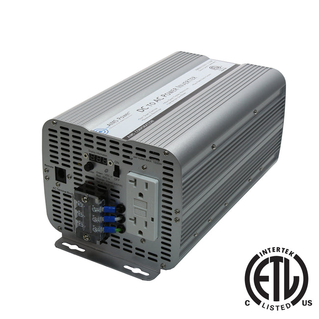 PWRINV200012120W - 2000 Watt Power Inverter GFCI ETL Listed Conforms to UL458 Standards