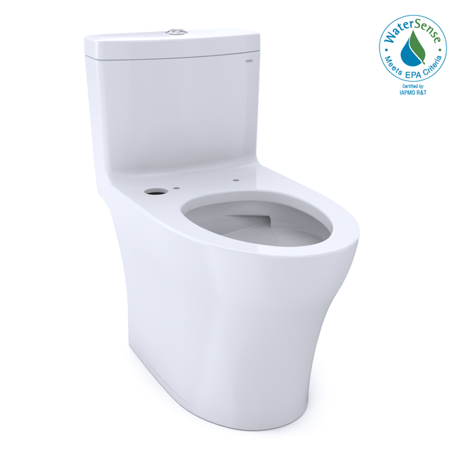 Toto CST646CEMFGAT40#01 - Aquia 0.8/1.28 GPF Dual Flush One Piece Elongated Chair Height Toilet with Dynamax Tornado Flush Technology - Less Seat