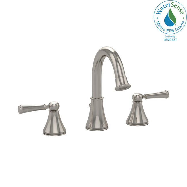 Toto TL220DD1H12#PN - Vivian Widespread Bathroom Faucet with Drain Assembly- Polished Nickel