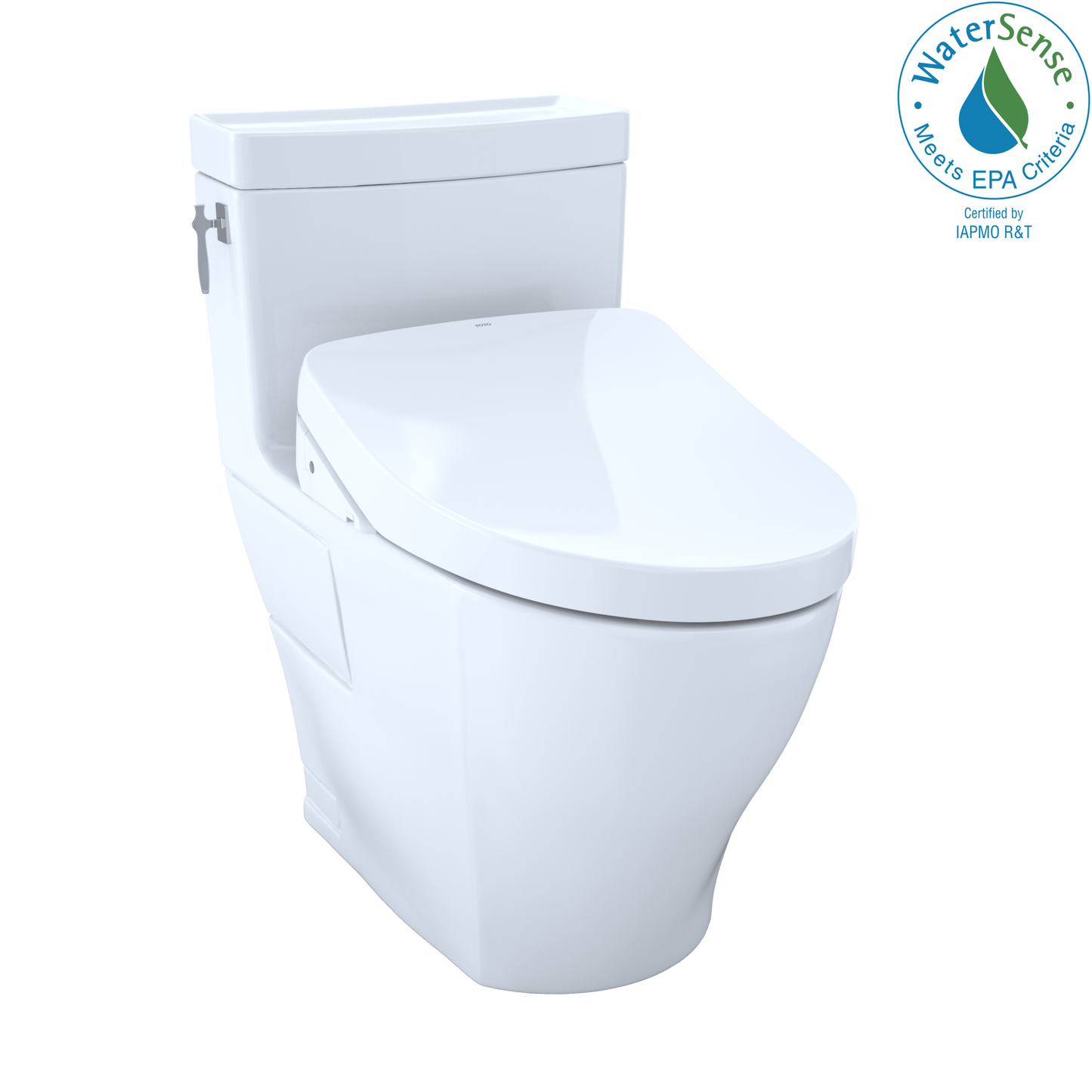 MW6263056CEFGA#01 - WASHLET+  Aimes One-Piece Elongated 1.28 GPF Toilet with Auto Flush S550e B