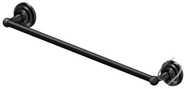 R2003-U19 24" Towel Bar; R-Series; Black Finish