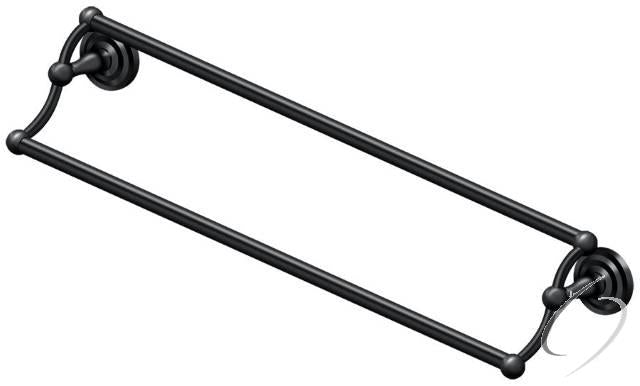 R2006-U19 24" Double Towel Bar; R-Series; Black Finish