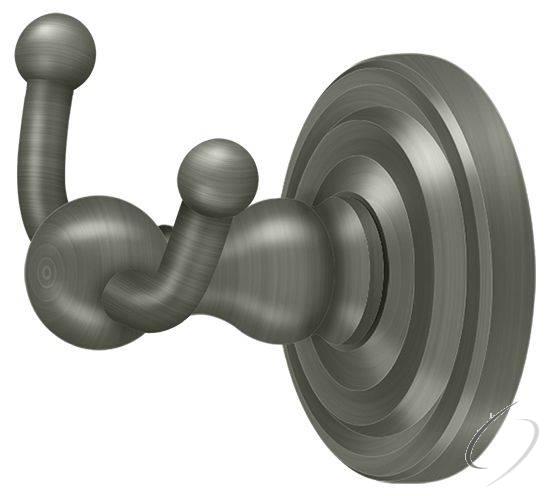 R2010-U15A Double Robe Hook; R-Series; Antique Nickel Finish