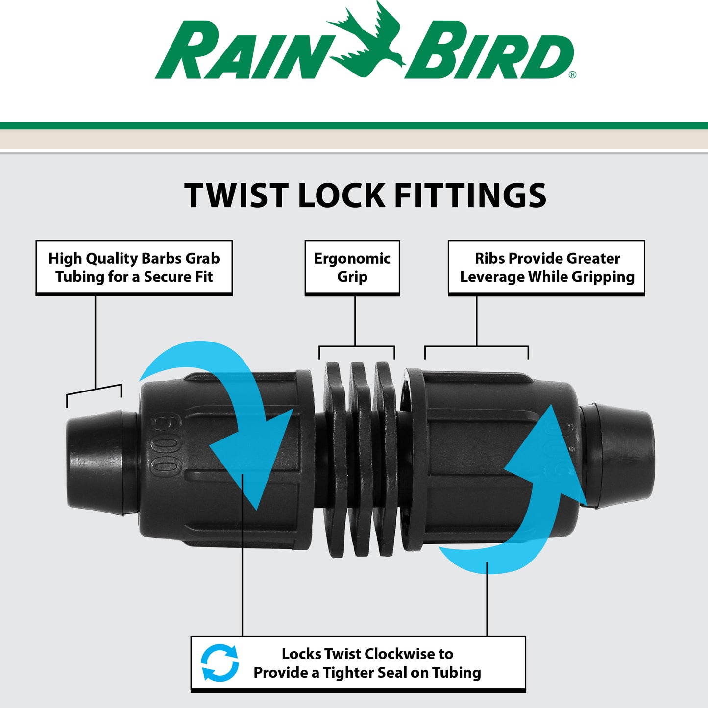 TLF-CUPL-0600 - 600 Series 1/2" Twist Lock Coupling