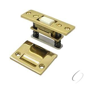 RCA430U3-UNL Roller Catch; Heavy Duty; Unlacquered Bright Brass Finish