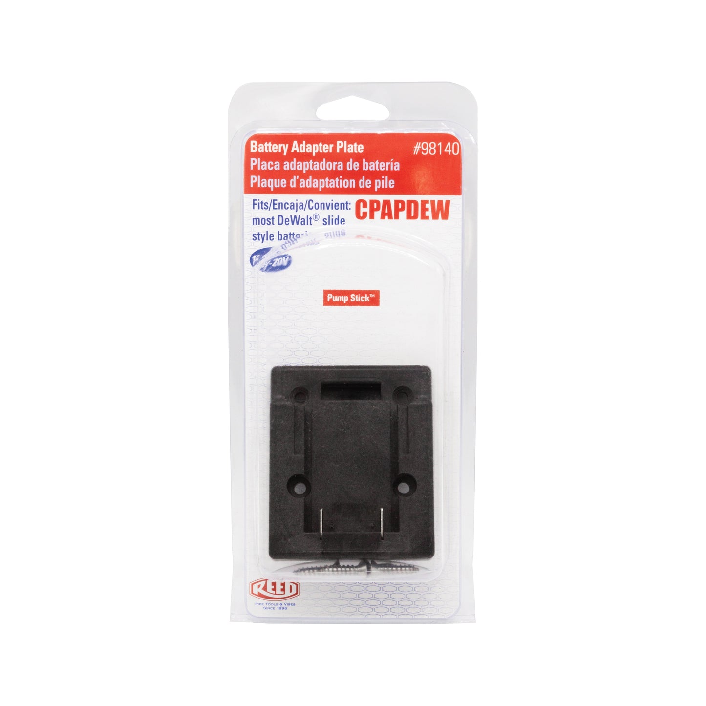 CPAPDEW - Pump Stick Battery Adapter Plate for DeWalt Batteries
