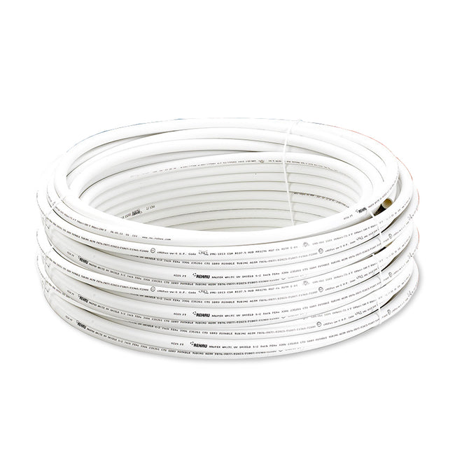 235351-313 - 1/2" RAUPEX White UV Shield Pipe  Coil - 300 ft