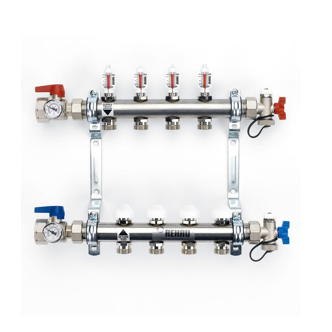 381104-001 - PRO-BALANCE 1" Stainless Steel Manifold With Gauges (station 4)