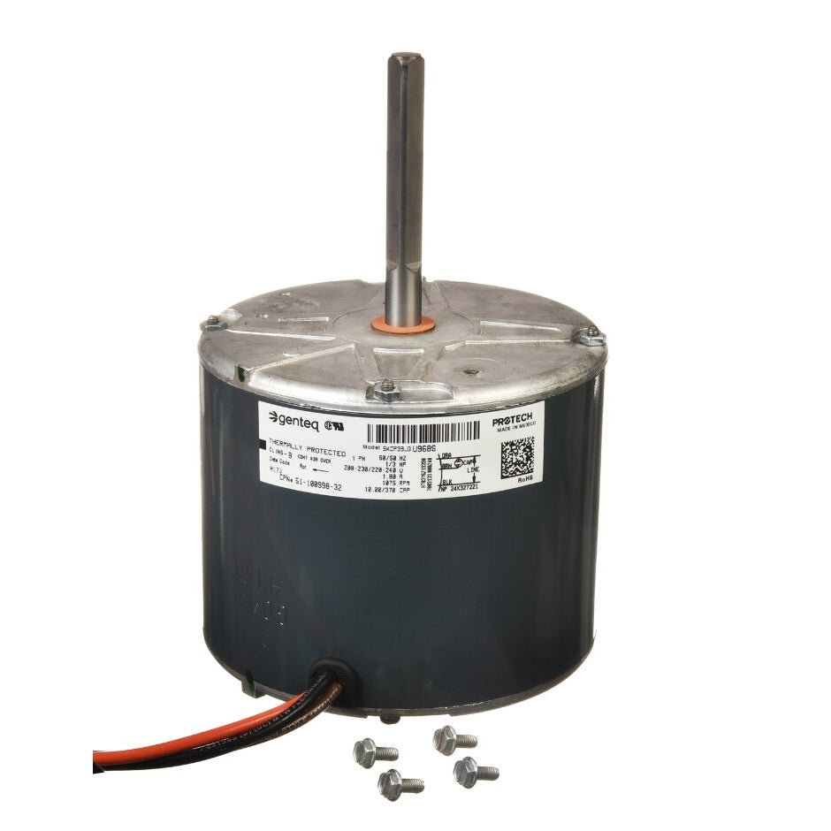 Rheem 51-100998-32 - Condenser Motor - 1/3 HP, 1 Phase, 1 Speed, 208/230V, 1075 RPM