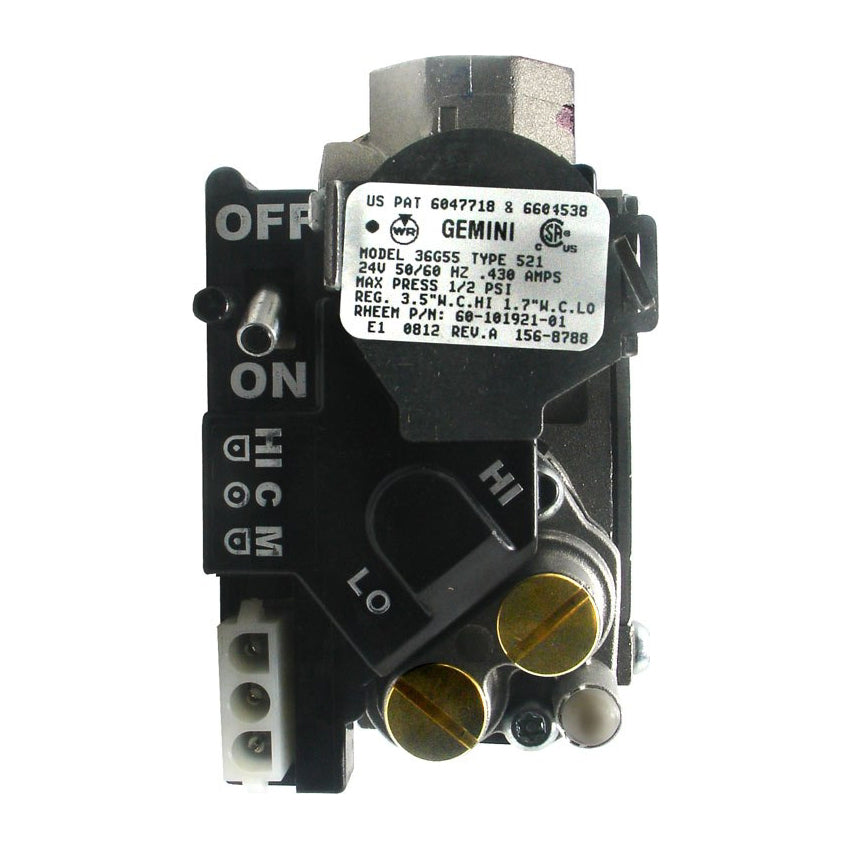 60-101921-81 - 140,000 BTU Gas Valve 1/2" NPT x 1/2" NPT, 2 Stage