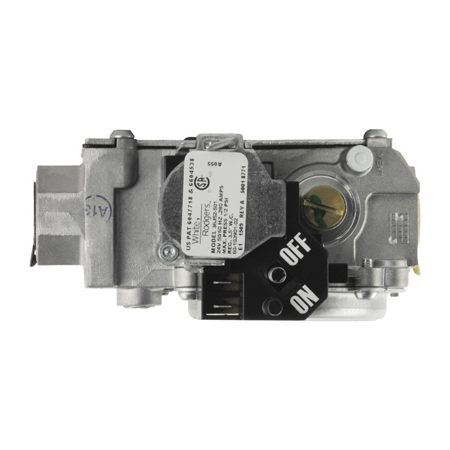 60-103901-02 - 140,000 BTU Gas Valve - 1/2" NPT x 1/2" NPT - 1 Stage