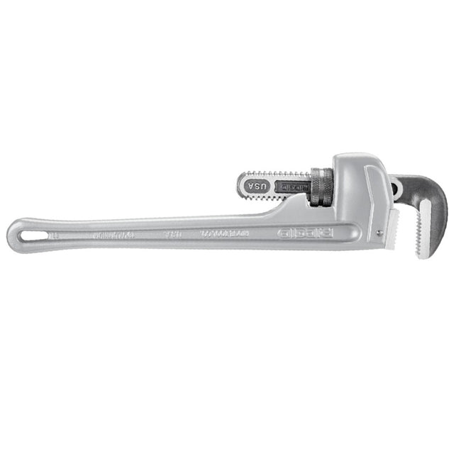 Ridgid 31100 - 18" Aluminum Straight Pipe Wrench - 2-1/2" Pipe Capacity