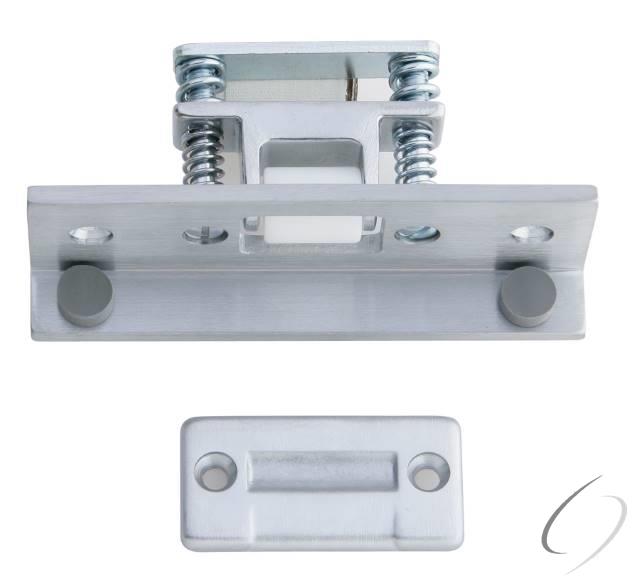 Combination Roller Latch and Applied Stop Satin Chrome Finish