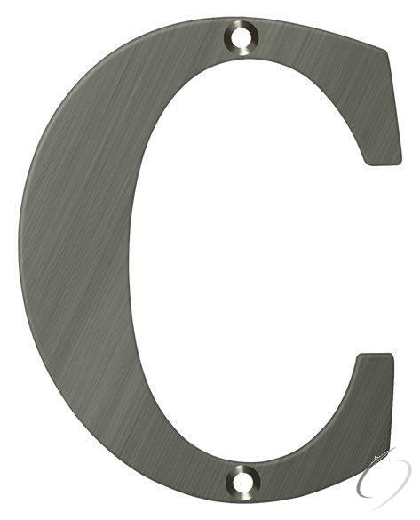 RL4C-15A 4" Residential Letter C; Antique Nickel Finish