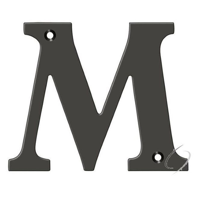 RL4M-10B 4" Residential Letter M; Oil Rubbed Bronze Finish