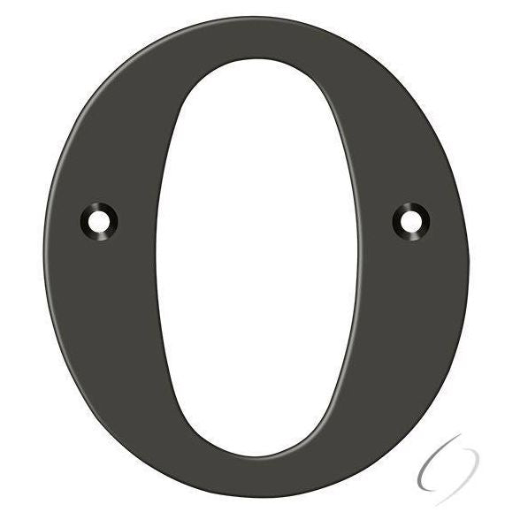 RL4O-10B 4" Residential Letter O; Oil Rubbed Bronze Finish