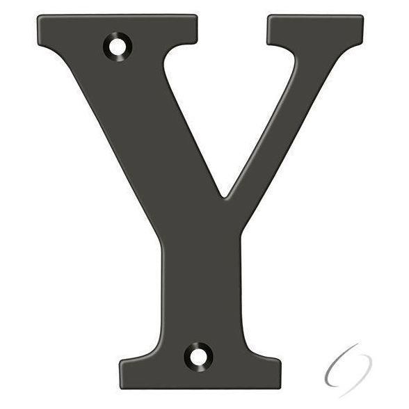 RL4Y-10B 4" Residential Letter Y; Oil Rubbed Bronze Finish