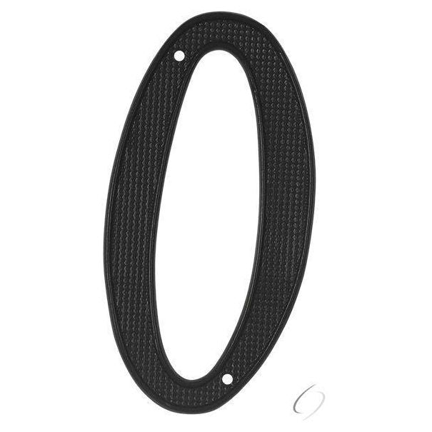 RNZ40 4" Numbers; Zinc; Black Finish