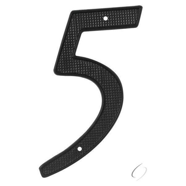 RNZ45 4" Numbers; Zinc; Black Finish