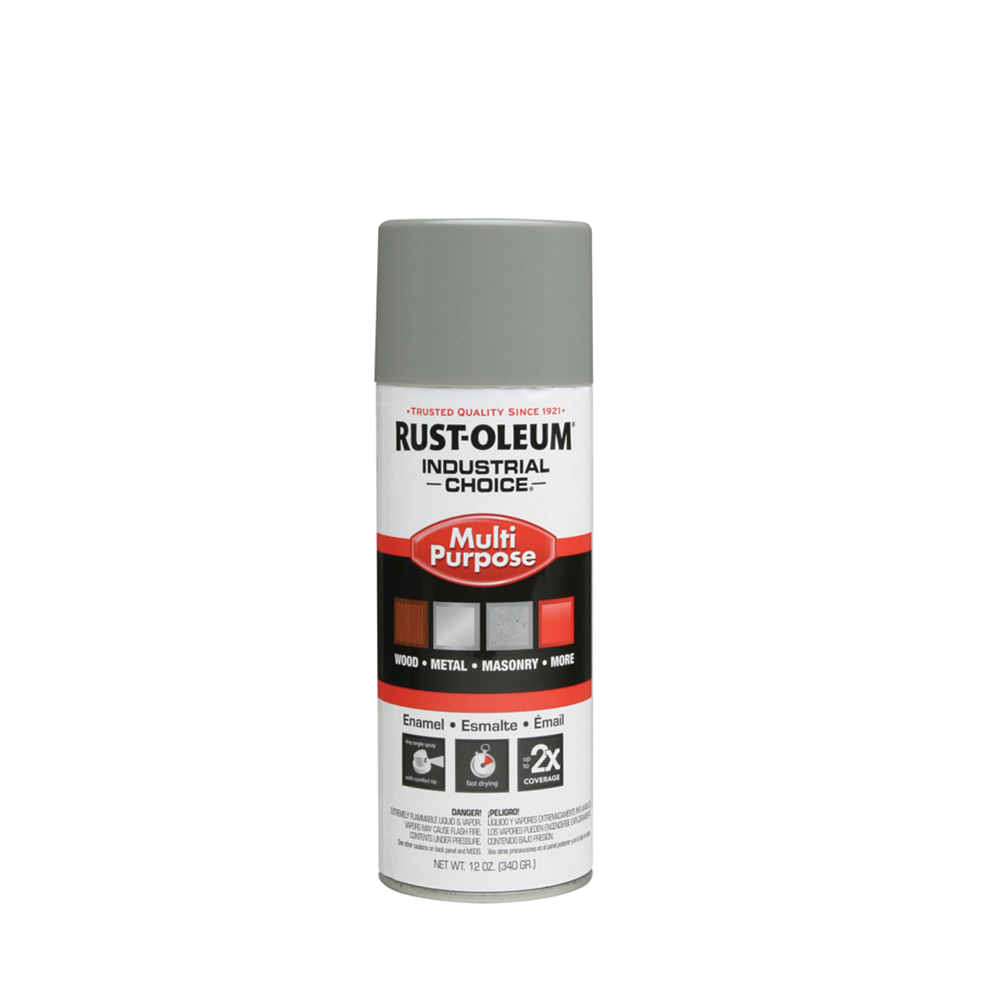 1684830 - Industrial Choice 1600 System Multi-Purpose Enamel Spray - Dove Gray