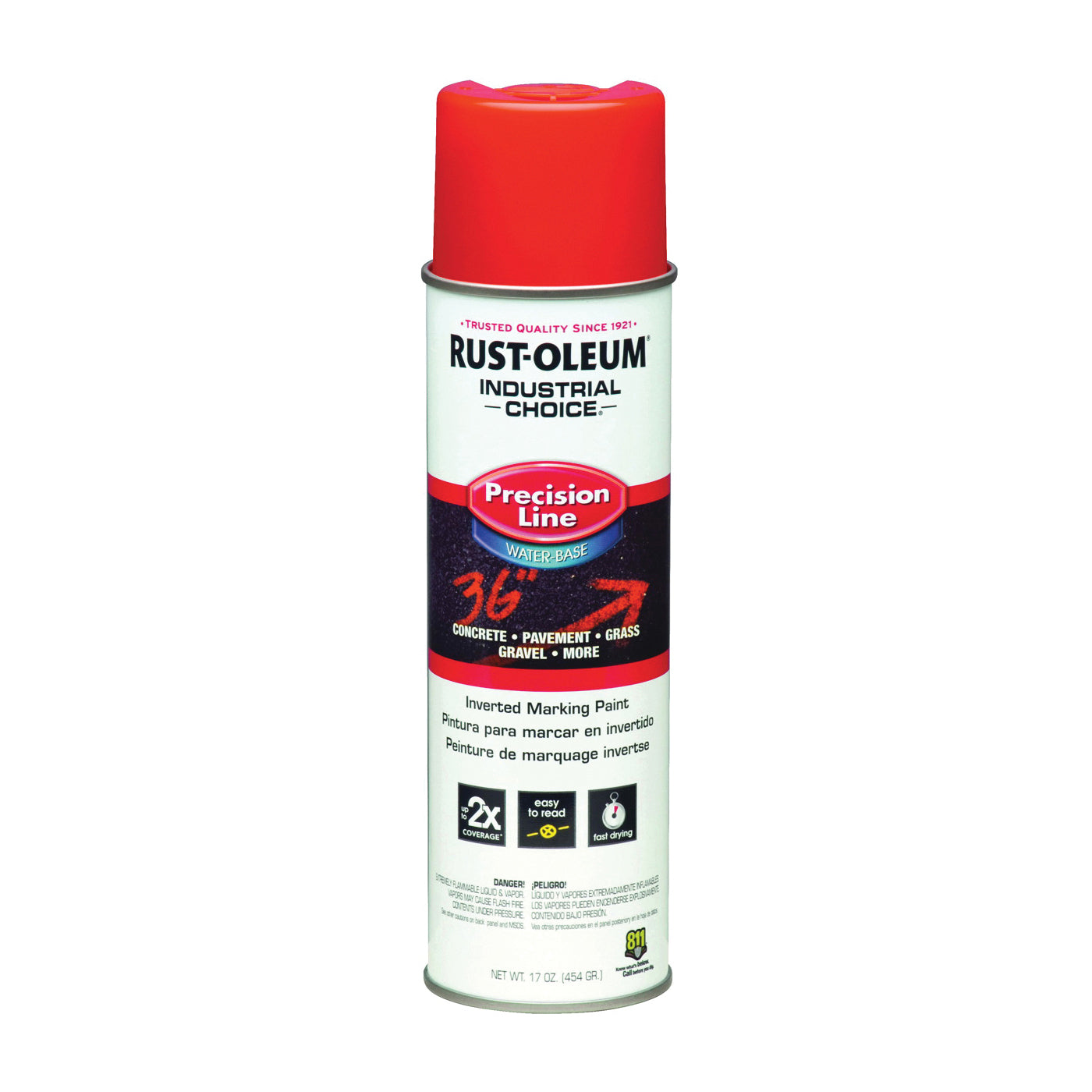 1862838 - M1800 System Water-Based Precision Line Marking Paint - Fluorescent Red