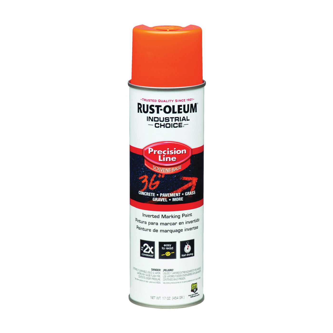 203027 - M1600 System SB Precision Line Marking Paint - Fluorescent Orange