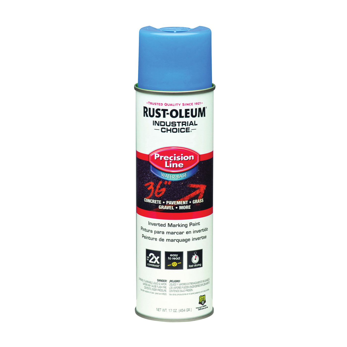 205176 - M1800 System Water-Based Precision Line Marking Paint - Fluorescent Blue