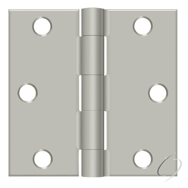 S33U15-R 3" x 3" Square Hinge; Satin Nickel Finish