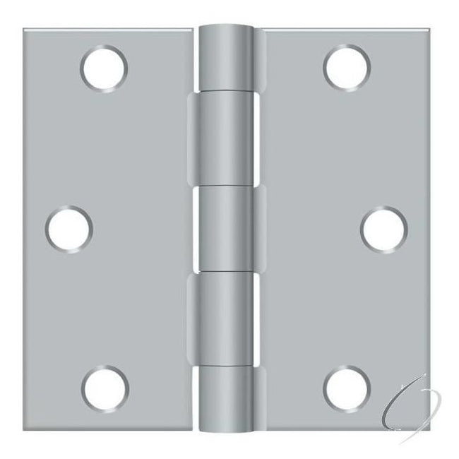 S33U26D-R 3" x 3" Square Hinge; Satin Chrome Finish