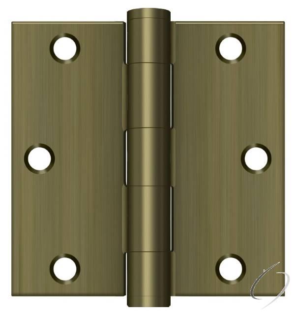 S35HD5 - S35Heavy Duty5 3-1/2" x 3-1/2" Square Hinge; Heavy Duty; Antique Brass Finish