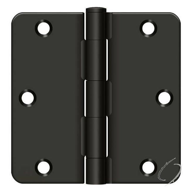 S35R410B 3-1/2" x 3-1/2" x 1/4" Radius Hinge; Residential Thickness; Oil Rubbed Bronze Finis
