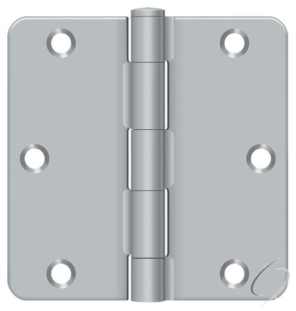 S35R4BK26D 3-1/2" x 3-1/2" x 1/4" Radius Hinge in Bulk Pack; Residential Thickness; Satin Ch
