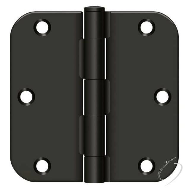 3-1/2" x 3-1/2" x 5/8" Radius Hinge; Residential Thickness; Oil Rubbed Bronze Finis