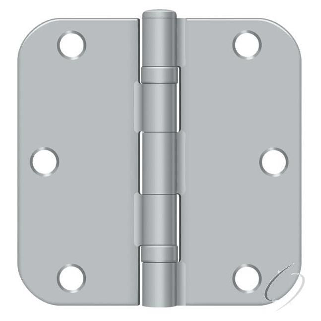 S35R5BB26D 3-1/2" x 3-1/2" x 5/8" Radius Hinge; Ball Bearing; Satin Chrome Finish
