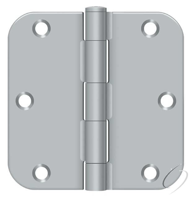 S35R5BK26D 3-1/2" x 3-1/2" x 5/8" Radius Hinge in Bulk Pack; Residential Thickness; Satin Ch