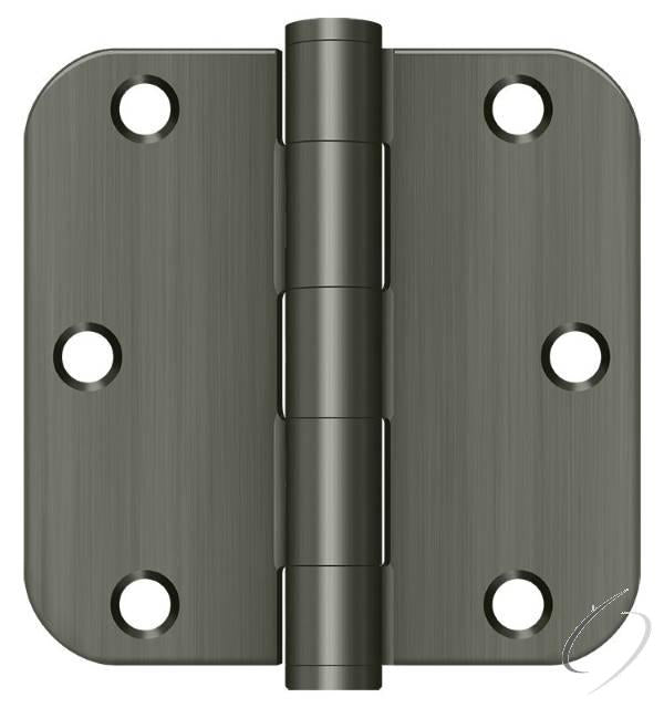 S35R5HD15A - S35R5 Heavy Duty15A 3-1/2" x 3-1/2" x 5/8" Radius Hinge - Antique Nickel
