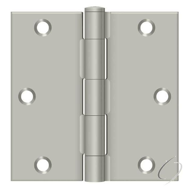 S35U15-R 3-1/2" x 3-1/2" Square Hinge; Satin Nickel Finish