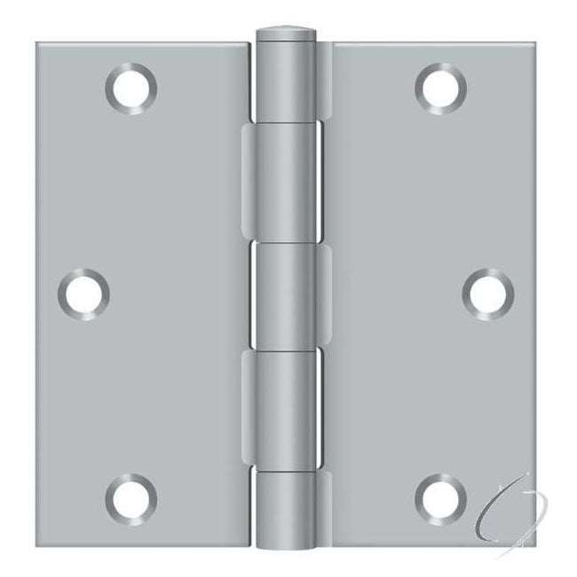 S35U26D-R 3-1/2" x 3-1/2" Square Hinge; Satin Chrome Finish