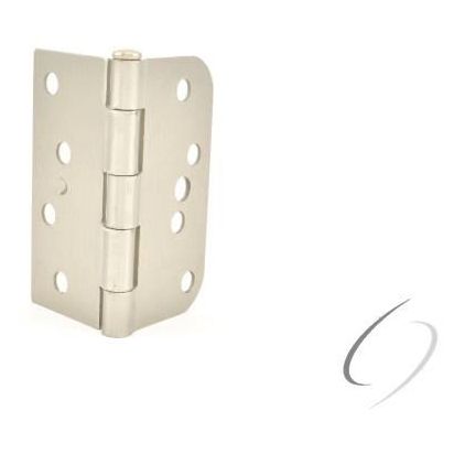 S44058TT15-L/H Left Hand 4" x 4" x 5/8" x Square Hinge; Satin Nickel Finish